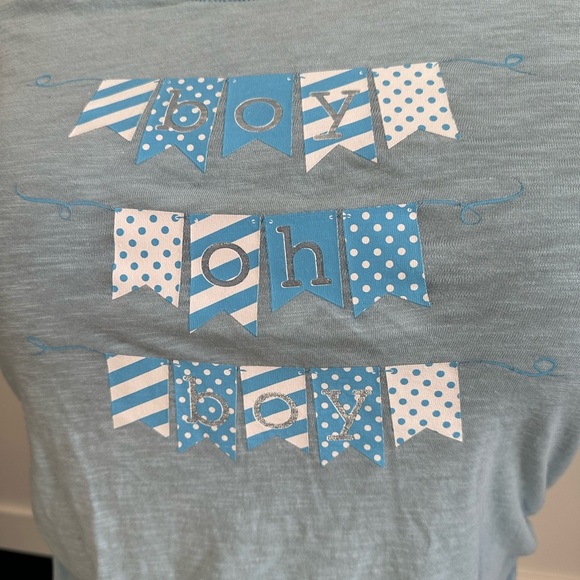 **3 for $15**Motherhood Blue Short Sleeve Tee - Picture 2 of 4